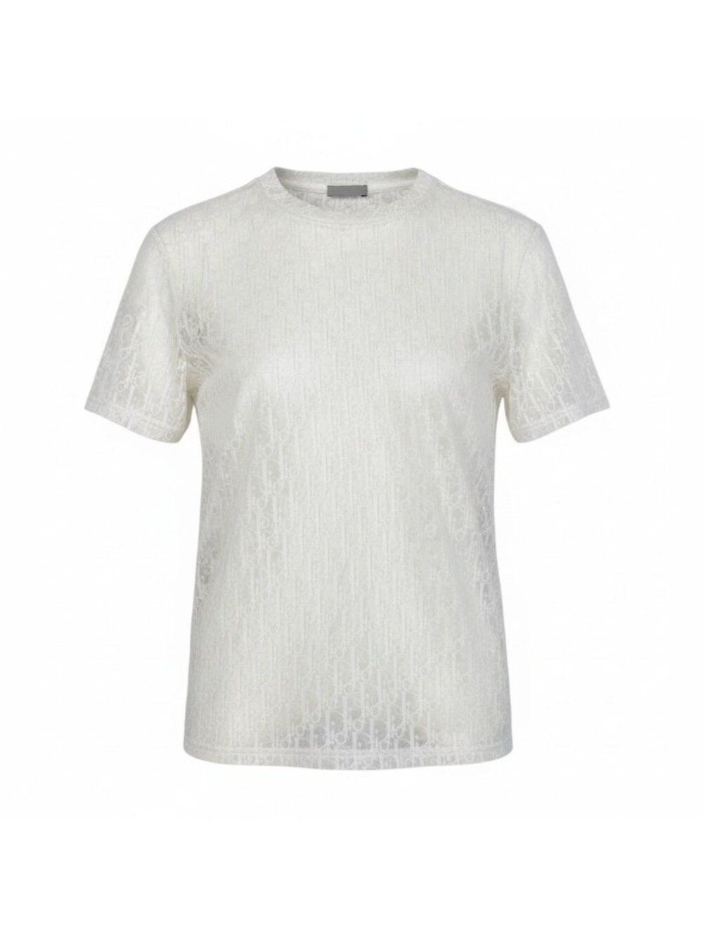 Dior Sheer T-Shirt Oblique White